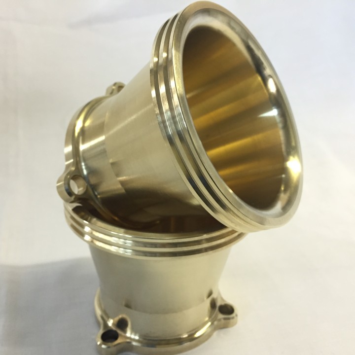 Solid Brass Air Intake Bell Mouth for S&S Carb