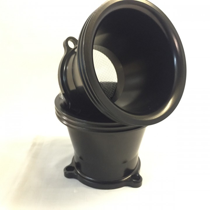 Black Anodised Air Intake Bell Mouth for CV Carb