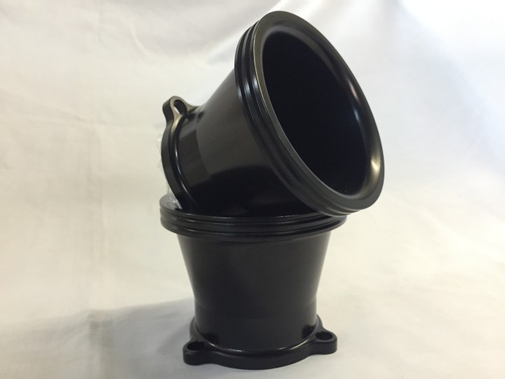 Black Anodised Air Intake Bell Mouth for S&S Carb