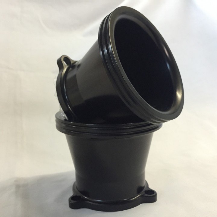 Black Anodised Air Intake Bell Mouth for S&S Carb