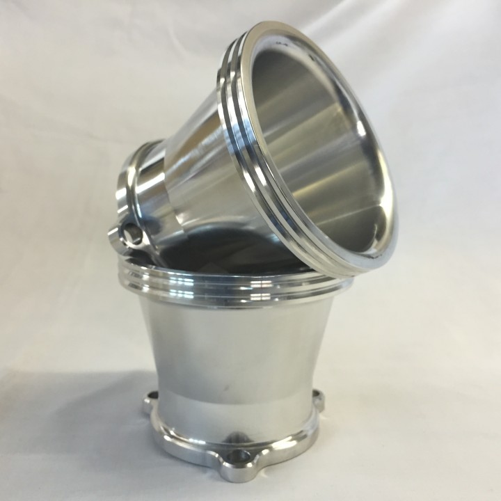 Polished Air Intake Bell Mouth for CV Carb