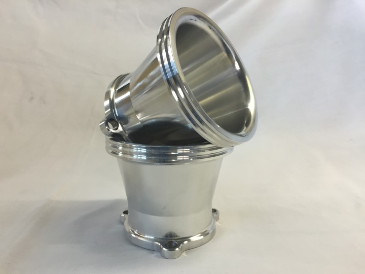 Polished Air Intake Bell Mouth for S&S Carb