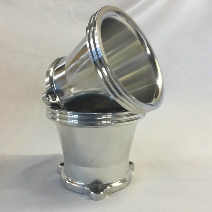 Polished Air Intake Bell Mouth for S&S Carb