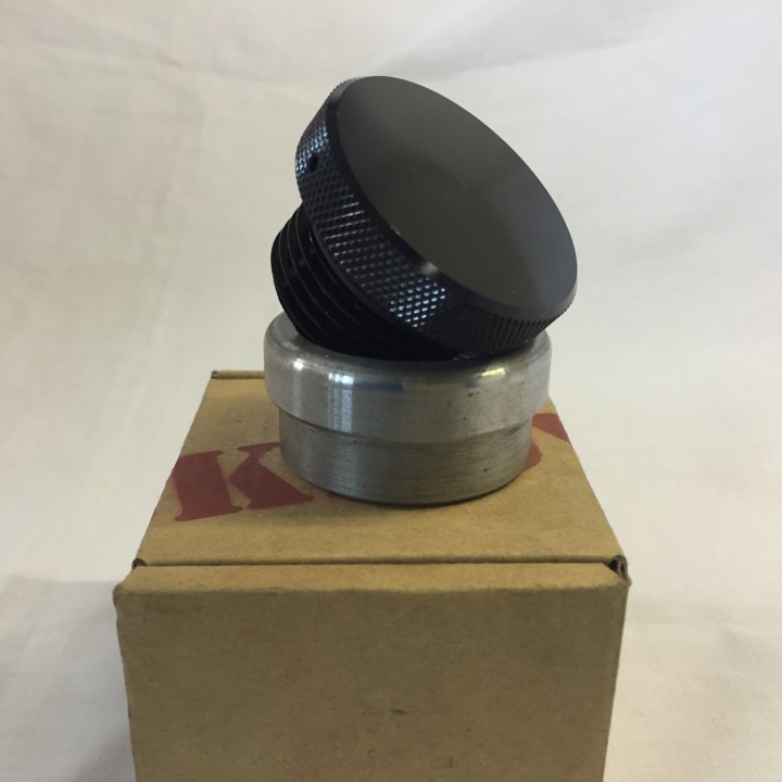 Black Anodised Smooth Weld in Gas/Oil Cap