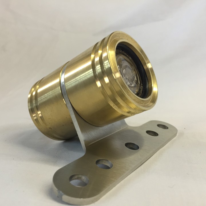 Brass Rocket Man LED Tail Light