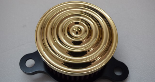 Sickboyz Mayhem Air Cleaner for Sportsters : Brass