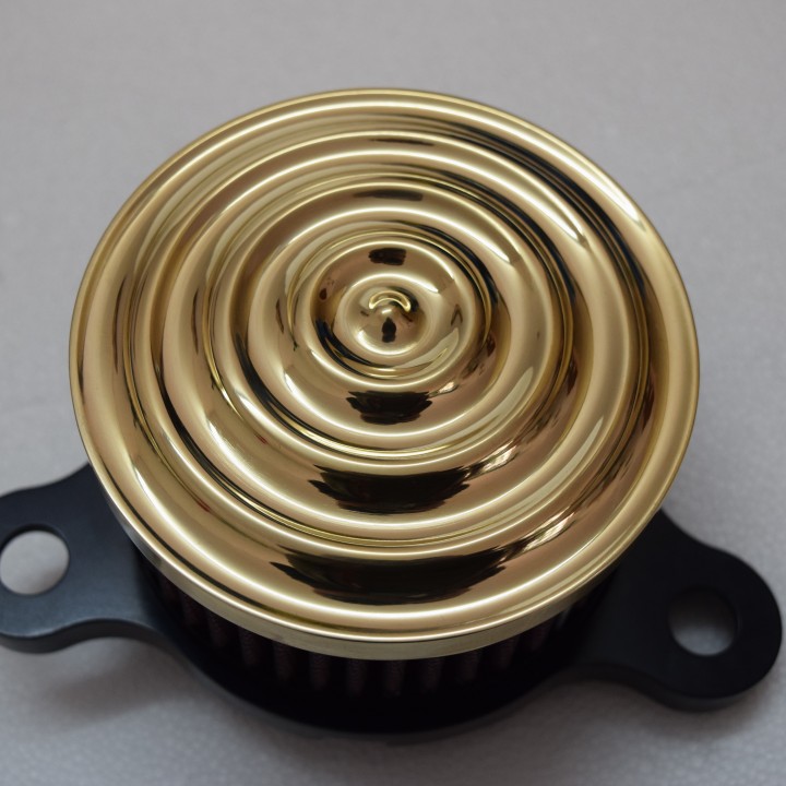 Sickboyz Mayhem Air Cleaner for Sportsters : Brass