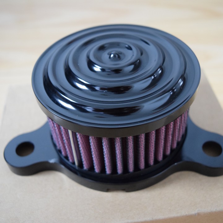 Sickboyz Mayhem Air Cleaners for Sportsters : Black Anodised