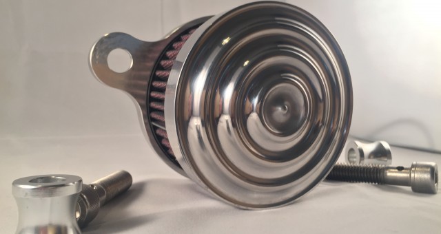 Sickboyz Mayhem Air Cleaner for Sportsters : Polished